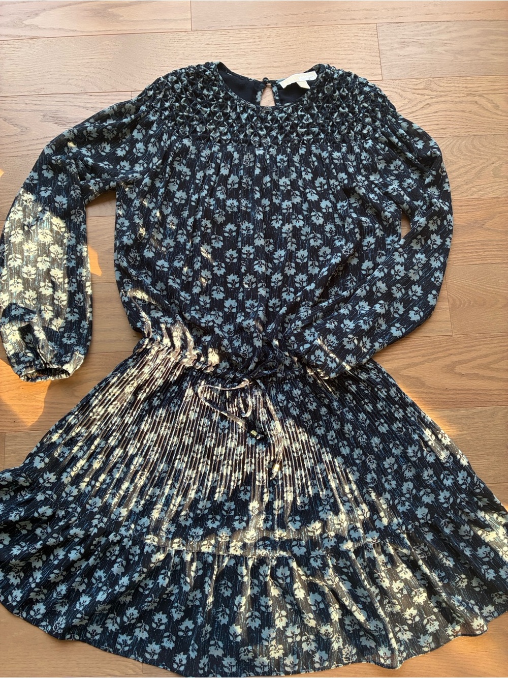 MICHAEL Michael Kors – robe fleurie plissée, taille S